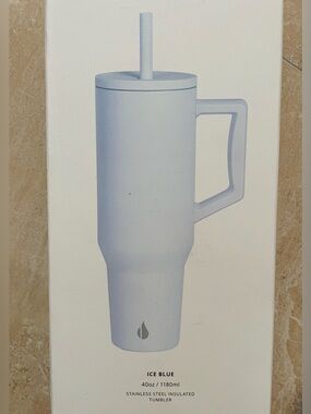 Elemental Commuter Insulated Tumbler with Handle - Ice Blue